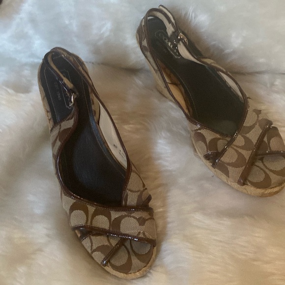 Coach wedge heels shoes - Picture 1 of 5